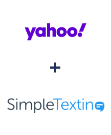 Integration of Yahoo! and SimpleTexting