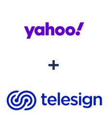 Integration of Yahoo! and Telesign