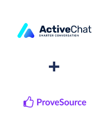 Integración de ActiveChat y ProveSource
