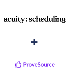 Integración de Acuity Scheduling y ProveSource