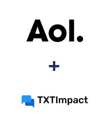 Integración de AOL y TXTImpact