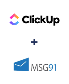 Integración de ClickUp y MSG91