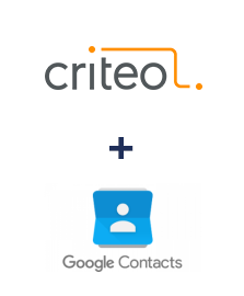 Integración de Criteo y Google Contacts