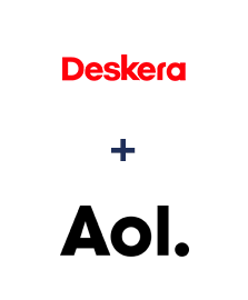 Integración de Deskera CRM y AOL