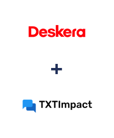 Integración de Deskera CRM y TXTImpact