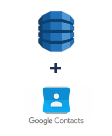 Integración de Amazon DynamoDB y Google Contacts