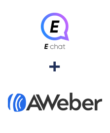 Integración de E-chat y AWeber