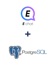 Integración de E-chat y PostgreSQL