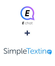 Integración de E-chat y SimpleTexting