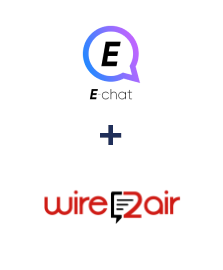 Integración de E-chat y Wire2Air