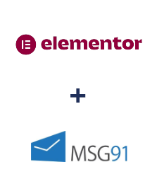 Integración de Elementor y MSG91