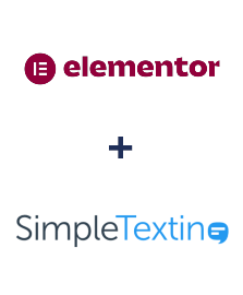 Integración de Elementor y SimpleTexting