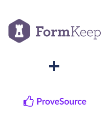 Integración de FormKeep y ProveSource