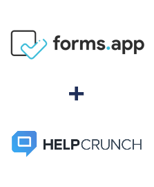 Integración de forms.app y HelpCrunch