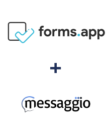 Integración de forms.app y Messaggio