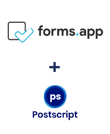 Integración de forms.app y Postscript