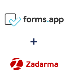 Integración de forms.app y Zadarma