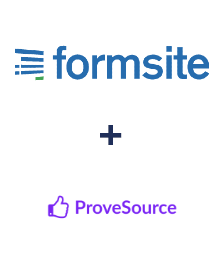 Integración de Formsite y ProveSource