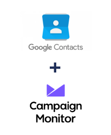 Integración de Google Contacts y Campaign Monitor