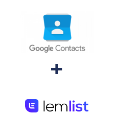 Integración de Google Contacts y Lemlist