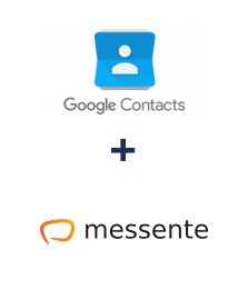 Integración de Google Contacts y Messente
