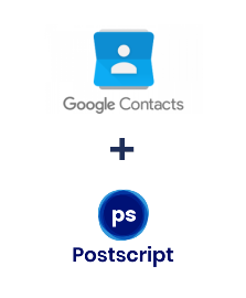 Integración de Google Contacts y Postscript