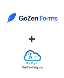 Integración de GoZen Forms y TheTexting