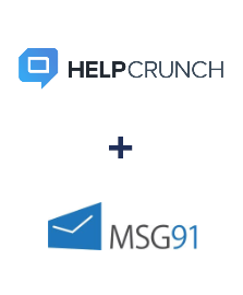 Integración de HelpCrunch y MSG91