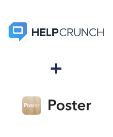 Integración de HelpCrunch y Poster