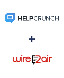 Integración de HelpCrunch y Wire2Air
