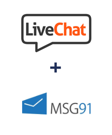 Integración de LiveChat y MSG91