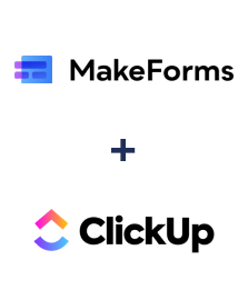 Integración de MakeForms y ClickUp