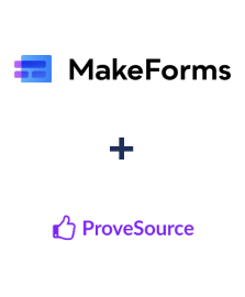 Integración de MakeForms y ProveSource