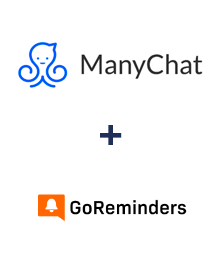 Integración de ManyChat y GoReminders