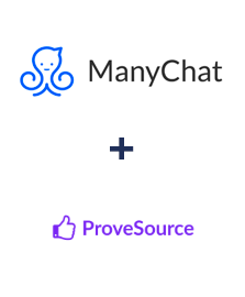 Integración de ManyChat y ProveSource
