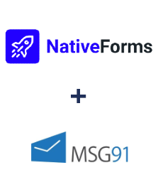 Integración de NativeForms y MSG91