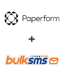 Integración de Paperform y BulkSMS
