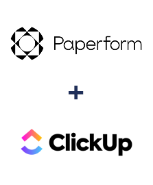 Integración de Paperform y ClickUp