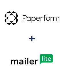 Integración de Paperform y MailerLite