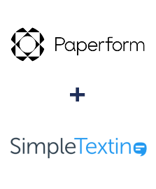 Integración de Paperform y SimpleTexting