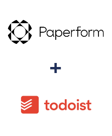 Integración de Paperform y Todoist