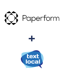 Integración de Paperform y Textlocal