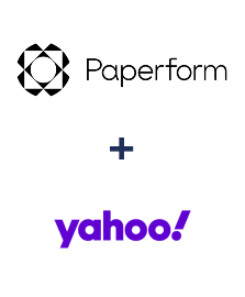 Integración de Paperform y Yahoo!