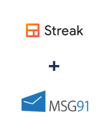 Integración de Streak y MSG91