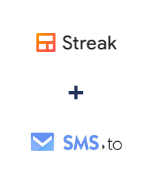 Integración de Streak y SMS.to