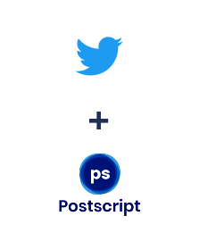 Integración de Twitter y Postscript