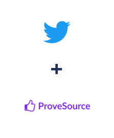 Integración de Twitter y ProveSource