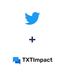 Integración de Twitter y TXTImpact