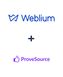 Integración de Weblium y ProveSource