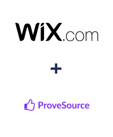 Integración de Wix y ProveSource